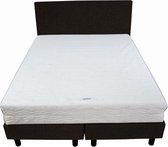 Bedworld Boxspring 160x200 - Stevig - Velours - Donker bruin (ML29)