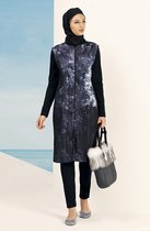 Hasema - Dames Hijab Badpak - Aygun Model - Zwemset Met Legging + Zwemkap En Zwempak Maat XL