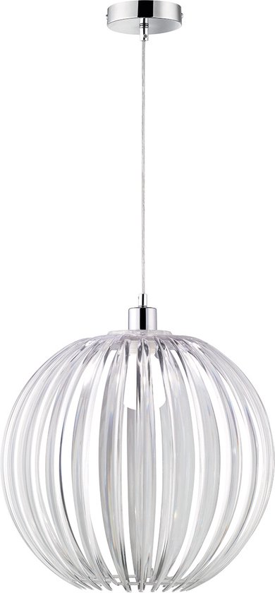 LED Hanglamp - Hangverlichting - Torna Zuka - E27 Fitting - Rond - Transparent Helder - Acryl