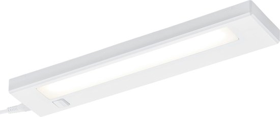 LED Keukenkast Verlichting - Torna Alyna - 4W - Koppelbaar - Warm Wit 3000K - Rechthoek - Mat Wit