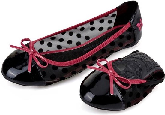 Sorprese – ballerina schoenen dames – Butterfly twists Jessica Black/Red –  maat 36 -... | bol.com