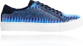 Blue Dino Sneakers - Maat 47 - Lureaux - Kleurrijke Sneakers - Sneakers Met Print - Unisex