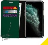 GSMNed - Wallet Softcase iPhone 11 Pro groen – hoogwaardig leren bookcase groen -Booktype voor iPhone 11 Pro