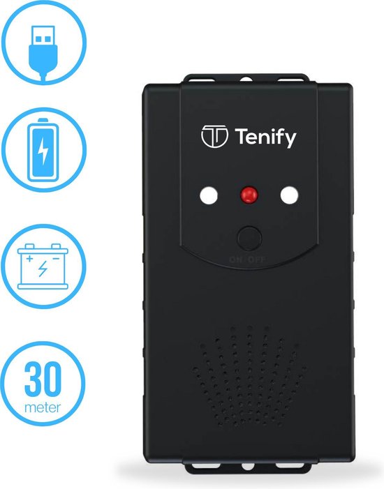 Tenify Marterverjager - 30M - 12V - Binnen & Buiten - Batterij, USB, Auto...