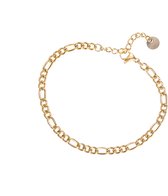 Go Dutch Label Armband schakel 3mm Goud B1860-2