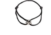 Go Dutch Label -  B1849-1 - Dames armband - OneSize - Zilver/Zwart