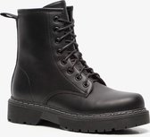 Blue Box dames veterboots - Zwart - Maat 36