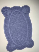kattenbak mat blauw breedte 26 cm x lengte 40 cm