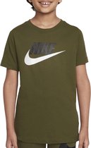 Nike Sportswear T-shirt - Unisex - Donkergroen - Wit - Zwart