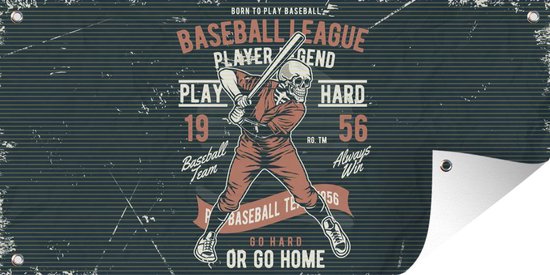 Décoration Murale Métal Plaque Métal étain 'Baseball' - 20x30 Cm - Décoration Murale Inspirante - Pour Maison, Bar, Café, Garage Décoration Murale Sport Garage