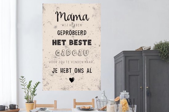 Affiche Proverbes - Citations - Maman - Maman tu nous as déjà - 120x180 cm XXL