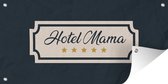 Schuttingposter Hotel mama - Mama cadeau - Mama - Moederdag cadeautje - 200x100 cm - Tuindoek