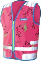 WOWOW Comic veggie Jacket roze - fluohesje kind EN17353 - L