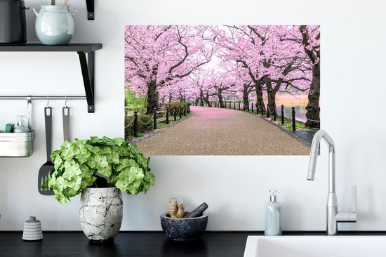 Stickers Stickers muraux - Sakura - Printemps - Japon - 60x40 cm - Feuille adhésive