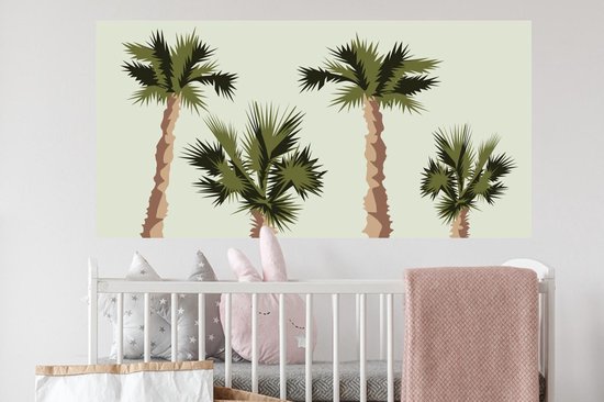 Stickers Stickers muraux - Palmier - Eté - Tropical - 120x60 cm - Film adhésif