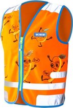 WOWOW Comic veggie Jacket oranje - fluohesje kind EN17353 - S