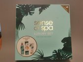 SENSE OF SPA LUXURY SET GREEN &WHITE FLOWERS SCENTED