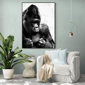 Poster Light Gorilla - Dibond - Meerdere Afmetingen & Prijzen | Wanddecoratie - Interieur - Art - Wonen - Schilderij - Kunst