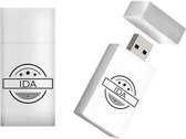 IDA naam kado verjaardagscadeau cadeau usb stick 16GB - naam cadeau, gefeliciteerd cadeau, kerstcadeau, vaderdag cadeau idee, moederdag cadeau, valentijnscadeau