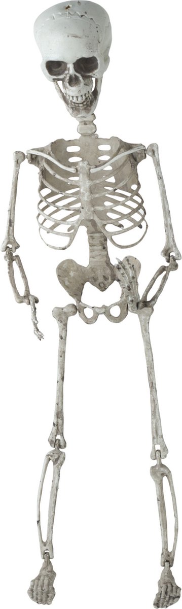 Horror decoratie hangend skelet 70 cm - Halloween thema versiering poppen