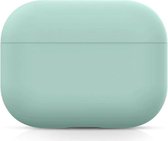 Mint Groen Hoesje Apple Airpods Pro - Siliconen hoesje - beschermhoesje - Soft case - Cover