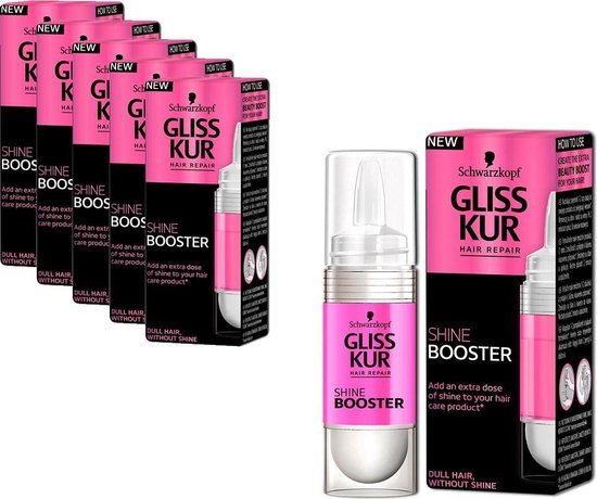 6 stuks Gliss Kur Shine Booster 15 ml - Voordeelverpakking