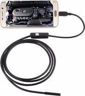 Endoscoop Borescoop 7mm lens met USB aansluiting / Kijk beelden op uw laptop of PC / 5 meter / Waterdicht