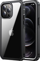 ShieldCase Drielaags hoesje geschikt voor Apple iPhone 13 Pro - transparant-zwart