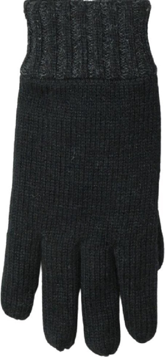 Handschoenen heren winter gebreid met zwarte voering