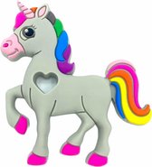 Chewzoo® - Bijtketting Unicorn - Eenhoorn - Fantasie - Grijs