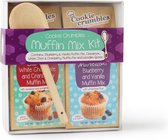 Muffinmix kit - 2 soorten met een houten spatel