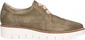 Van Dalen  - Veterschoen Metallic Suede - Green - 42