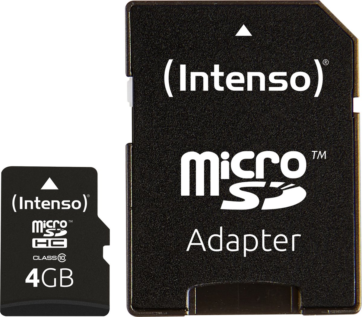 Intenso microSDHC 4GB Class 10 geheugenkaart incl. SD adapter