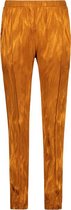 Cyell COPPER FLOW dames lounge broek lang - oranje patroon - Maat 42 Oranje maat 42 (XL)