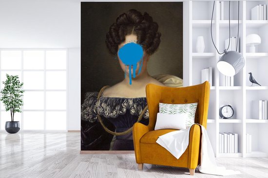 Behang - Fotobehang Johanna Henriette Engelen - Dubois Drahonet - Blauw - Breedte 225 cm x hoogte 350 cm - Nr1Wallpaper