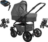 Friedrich Hugo - Combi Kinderwagen - 4-in-1 - Grijs