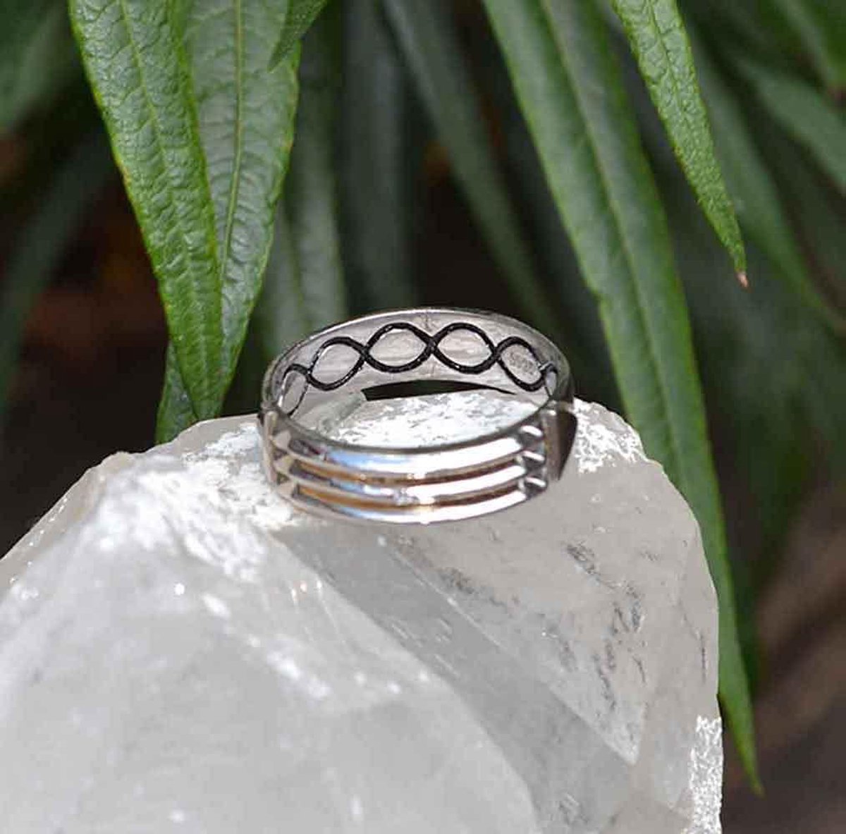 Atlantische ring – Ring van Bescherming – 925 sterling zilver – maat 59