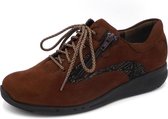Durea Go Dames Veterschoen  6240-9152 Cognac - Wijdte H - Maat 6½