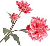 Silk-ka Kunstbloem-Zijden Bloem Dahlia Zijde Roze 102 cm