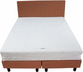 Bedworld Boxspring 160x210 - Medium - Velours - Zalm roze (ML61)