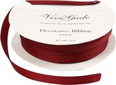 decoratielint Grosgrain 5 mm / 15 meter donkerrood