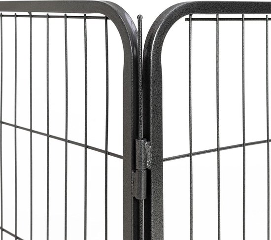 Puppyren Aluminium (8 panelen van 80cm hoog x 80cm lang Puppyren Aluminium (8 panelen van 80cm hoog x 80cm lang