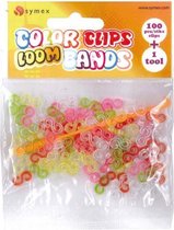loombandjes Color Clip junior rubber 101-delig