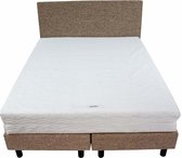 Bedworld Boxspring 180x200 - Medium - Waterafstotend grof - Licht bruin (P15)