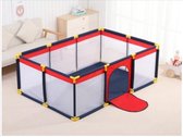 LILI KIND - Babybox - Draagbaar Kinderbox - Extra Groot Activiteitscentrum voor Kinderen - Binnen en Buiten Speelbox met Antislip Basis - Stevige Speelhek met Ademend Gaas