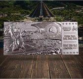 Jurassic World .999 Silver Plated Mosasaurus Ticket
