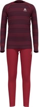 ODLO Set long ACTIVE WARM ECO SET Meisjes/Jongens Thermoset - Deep Claret, Dark Sapphire - Maat 104