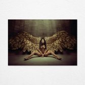 Angel plexiglas schilderij 150 x 100 cm