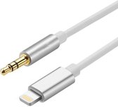 iPhone Lightning naar Headphone Jack Audio Aux Kabel - Iphone auto kabel - 3.5 mm - 1 Meter - Zilver