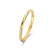 Isabel Bernard Rivoli Solene 14 karaat gouden stacking ring  (Maat: 50) - Goudkleurig
